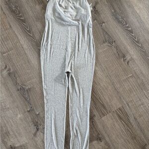 GAP Maternity Light Gray Sleeveless Jumpsuit